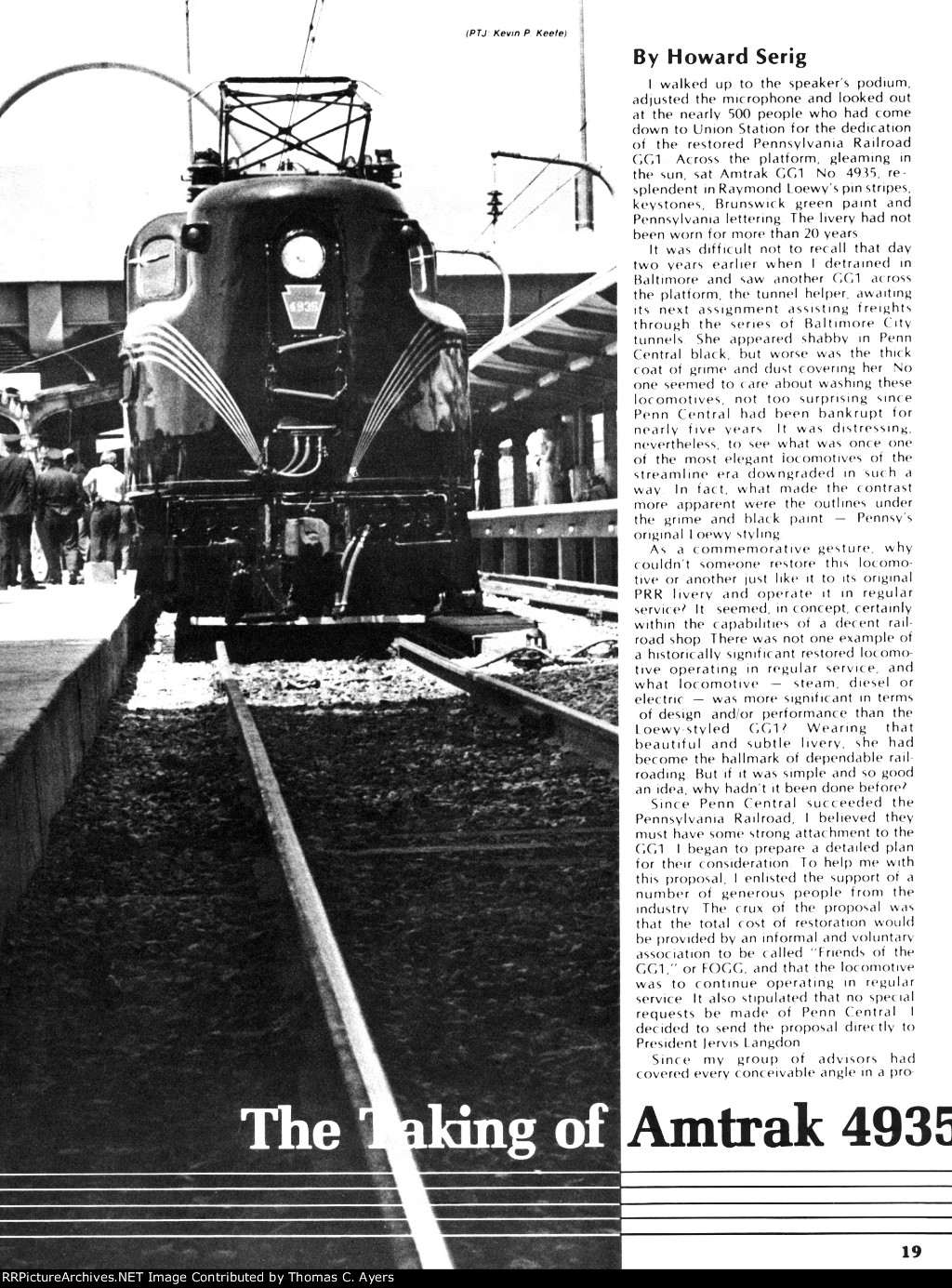 "Taking Of Amtrak 4935," Page 19, 1977